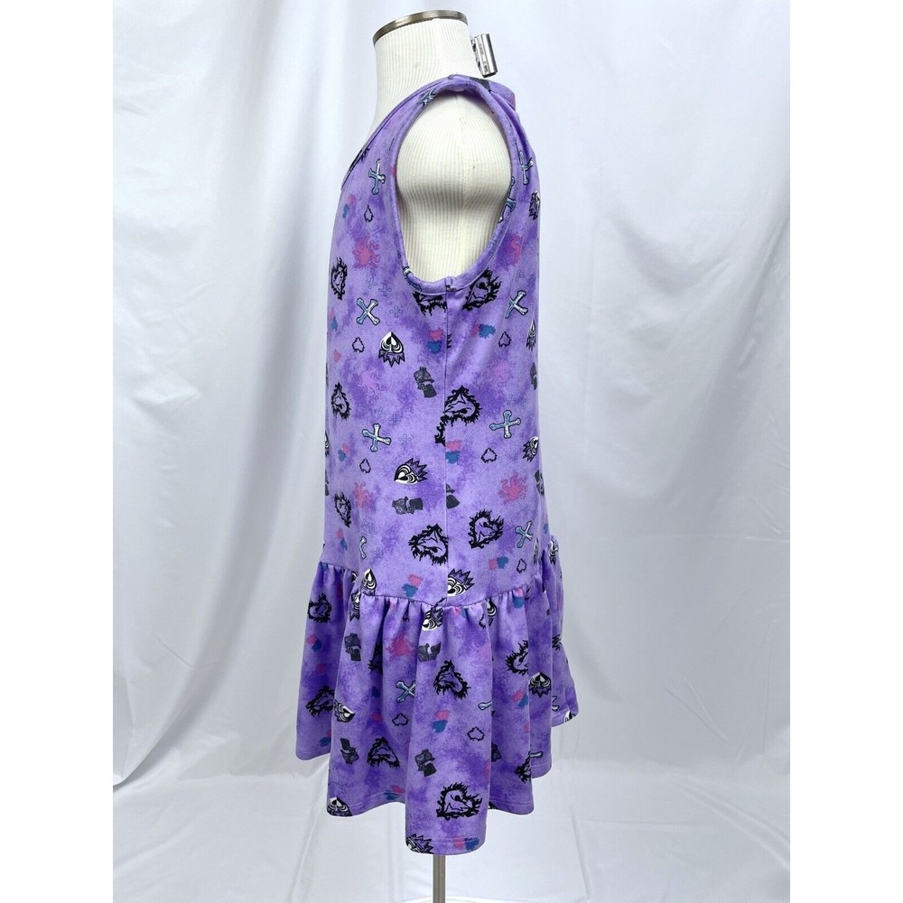 Descendants 3 D3 Girl SMALL 6-6x Purple Sleeveless Dress Evie Mal Uma‎ - Picture 2 of 5